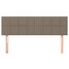 vidaXL Uzglavlja smeđesiva 144x5x78/88 cm od tkanine
