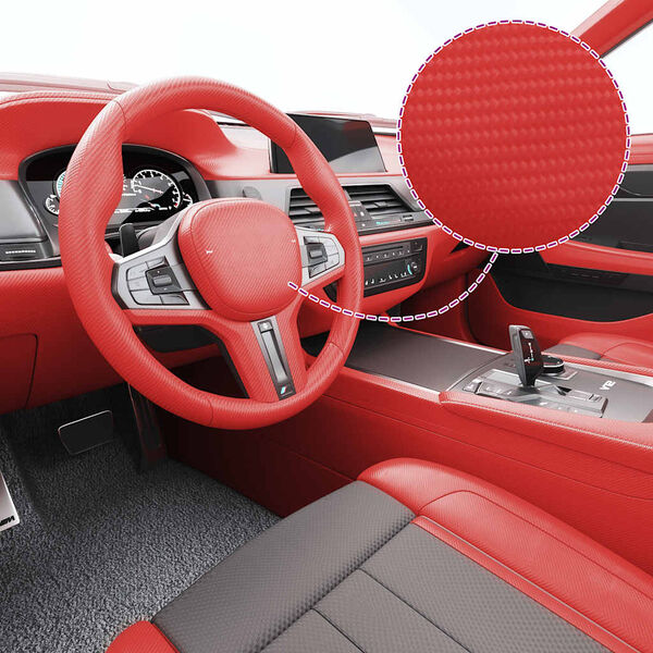 vidaXL Folija za automobil 4D crvena 100 x 150 cm