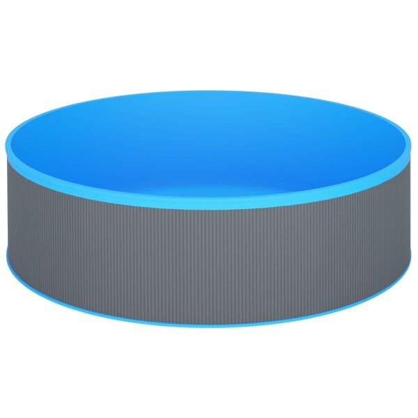 vidaXL Nadzemni bazen 350 x 90 cm sivi