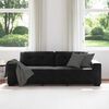 vidaXL Sofa 3 pcs Vjetrovita Crvena Platnasta tkanina