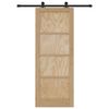 vidaXL Klizna vrata ORKDAL Smeđa 78 x 202 cm Čvrsto borovo drvo