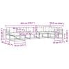 vidaXL Set vanjskih sofa s jastukom 7 pcs Prirodna i krem