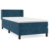 vidaXL Box spring krevet s madracem tamnoplavi 90x190 cm bar&scaron;unasti