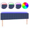 vidaXL LED uzglavlje plavo 200x5x78/88 cm od tkanine