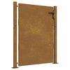 vidaXL Vrtna vrata 100x125 cm Corten čelik