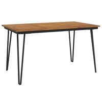 vidaXL Vrtni stol s U-nogama 140 x 80 x 75 cm od masivnog drva bagrema