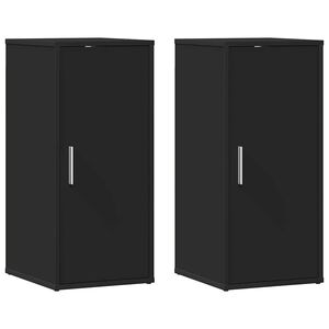 vidaXL Ormarići za cipele 2 kom crni 32 x 35 x 70 cm od iverice