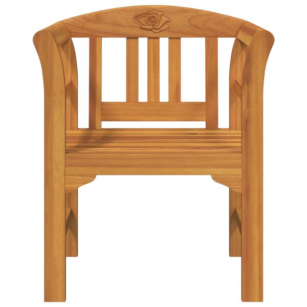 vidaXL Klupa s ružama Prirodna 68,5 x 46 x 82,5 cm Čvrsto drvo akacije