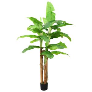 vidaXL Umjetno drvo banane s posudom 300 cm zeleno