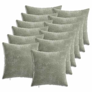 vidaXL Presvlaka za jastuk 12 pcs HEERLEN Zelena 40 x 40 cm