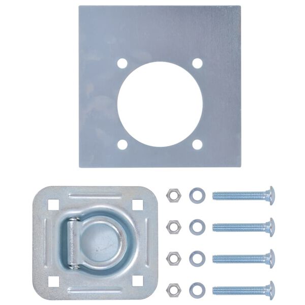 vidaXL Obruči za Vezanje Tereta za Prikolicu 6 kom Pocinčani Čelik 2000 kg