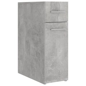 vidaXL Ormarić za lijekove boja betona 20x45,5x60 cm konstruirano drvo