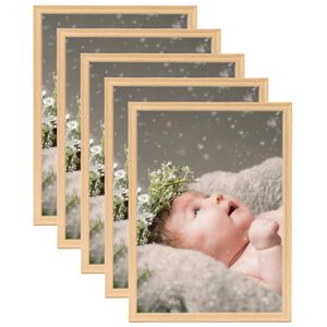 vidaXL Okviri za fotografije 5 kom za stol boja hrasta 13 x 18 cm