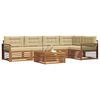 vidaXL Set vanjskih sofa s jastukom 6 pcs Prirodna i bež