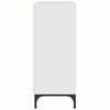 vidaXL Ormarić / Komoda Visoko sjajno bijela 79,5 x 33 x 82 cm