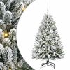 vidaXL Umjetno božićno drvce 120 cm 150 LED lampica Topla bijela