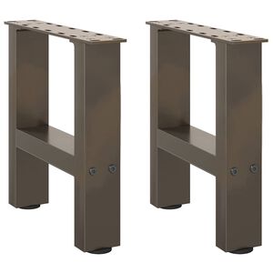 vidaXL Noge za klub stolić prirodni čelik 2 kom 30 x (30-31) cm čelik