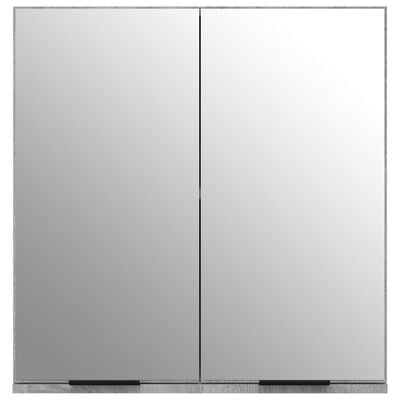 vidaXL Kupaonski ormarić s ogledalom sivog sonome 64 x 20 x 67 cm