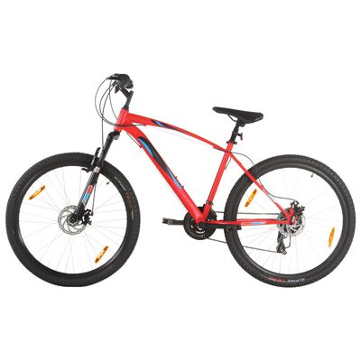 vidaXL Brdski bicikl 21 brzina kotači od 29 " okvir od 48 cm crveni