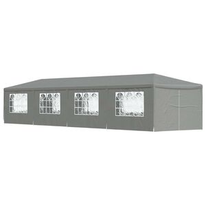 vidaXL &Scaron;ator za zabave 1200 x 300 x 255 cm Svjetlosiva PE i čelik