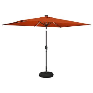 vidaXL Suncobran za vrt s LED svjetlima i postoljem 200 x 300 cm