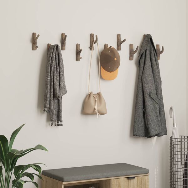 vidaXL Kuka Smeđa 4 x 4 x 14 cm Čvrsto drvo iz reciklaže