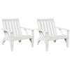 vidaXL Vrtne Adirondack stolice 2 kom bijele 75x77x77 cm od borovine