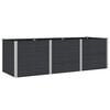 vidaXL Povi&scaron;ena vrtna gredica Crna 300 x 100 x 91 cm WPC i aluminij