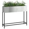 vidaXL Povi&scaron;eni Vrtni Planter Srebrno 100 x 26 x 82 cm Cinkani čelik