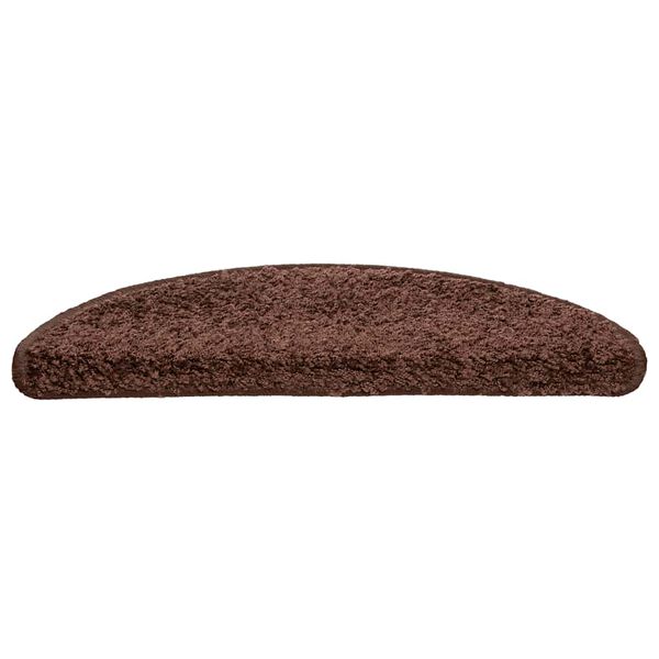 vidaXL Prostirke za stepenice 20 kom 56x17x3 cm smeđe poluokrugle