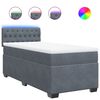 vidaXL Box spring krevet s madracem tamnosivi 90x190 cm bar&scaron;unasti