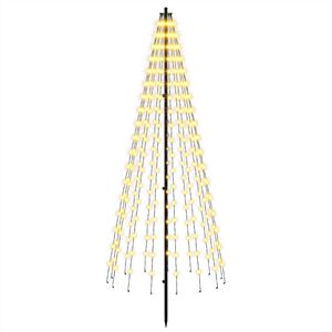 vidaXL LED božićno drvce 165 cm 270 LED lampica Topla bijela Željezo