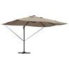 vidaXL Suncobran Sivo-smeđa 352 x 251 x 265 cm Poliester i aluminij