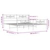 vidaXL Metalni okvir kreveta uzglavlje i podnožje bijeli 200x200 cm