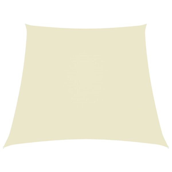 vidaXL Jedro protiv sunca od tkanine Oxford trapezno 3/5 x 4 m krem