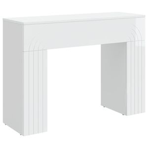vidaXL Kava Stol Bijela visokog sjaja 102 x 35 x 75 cm