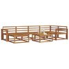 vidaXL Set vanjskih sofa 7 pcs Prirodna Čvrsto drvo akacije