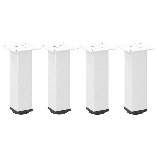 vidaXL Noge za klub stolić 4 kom Bijele 42-44 cm Čelik