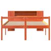 vidaXL Krevet s regalom za knjige bez madraca 135x190 cm masivno drvo
