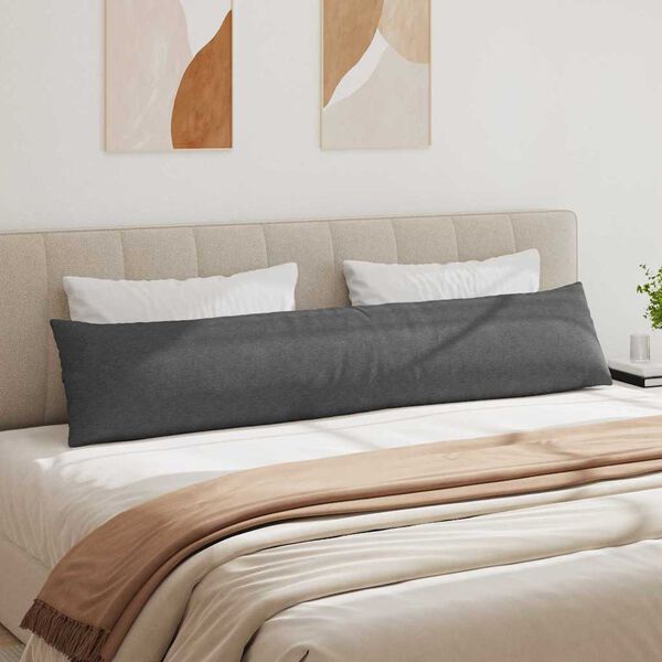 vidaXL Jastučići za sofu 2 pcs Tamno siva 200 x 40 cm Kordura tekstil