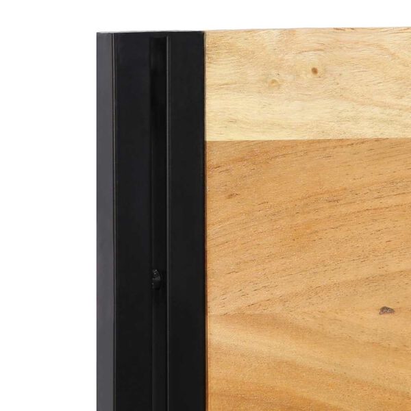 vidaXL Uzglavlje 200 cm Puno drvo bagrem i željezo