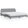 vidaXL Okvir za krevet Dover svijetlo siva 180x200 cm tkanina