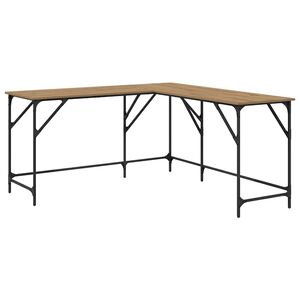 vidaXL Stol Umjetnički hrast Konstruirano drvo 149 x 149 x 75 cm