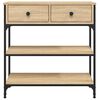 vidaXL Konzolni stol boja hrasta sonome 72,5x25x75cm konstruirano drvo