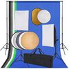vidaXL Fotografska oprema sa svjetlima softbox, pozadinom i reflektorom
