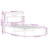 vidaXL Okvir kreveta bez madraca 107x203 cm konstruirano drvo