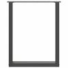 vidaXL Noge za blagovaonski stol U-oblik 2 kom Prirodni čelik 70 x (72-73) cm Čelik