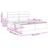 vidaXL Krevetna konstrukcija s uzglavljem Dimljeni hrast 180 x 200 cm