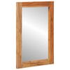 vidaXL Zrcalo za kupaonicu Zidne s ogledalom Smeđa 70 x 50 x 2.5 cm