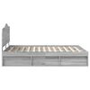 vidaXL Krevetna konstrukcija s uzglavljem Siva Sonoma 160 x 200 cm